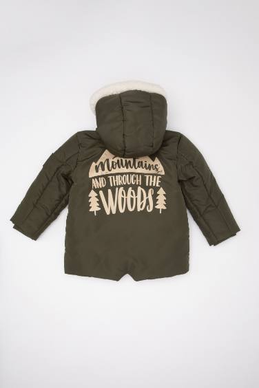 Baby Boy Waterproof Plush Puffer Jacket