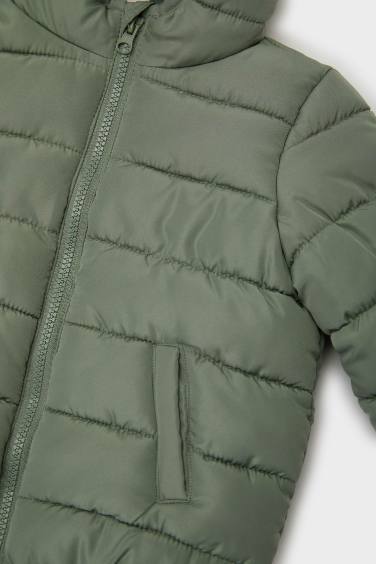 Baby Boy Waterproof Hooded Taffeta Puffer Jacket