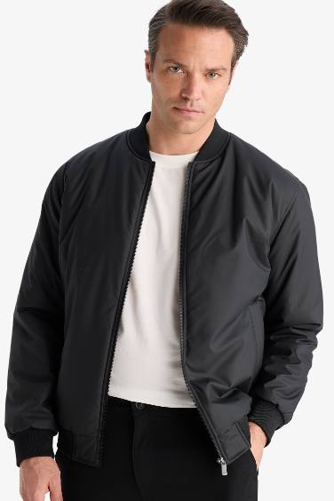 Slim Fit College Collar Waterproof Bomber Jacket