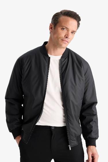 Slim Fit College Collar Waterproof Bomber Jacket