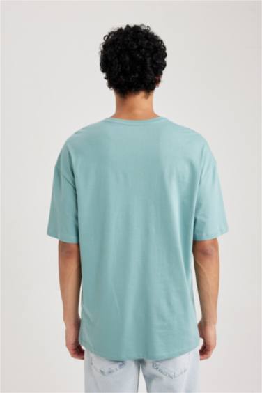 Comfort Fit Crew Neck Printed Short Sleeve T-Shirt