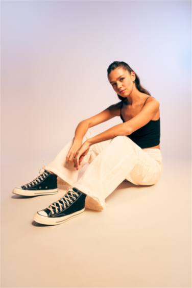 Parachute High Waist Standard Trousers