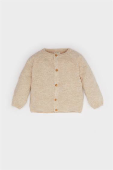 Baby Boy Regular Fit Crew Neck Cardigan