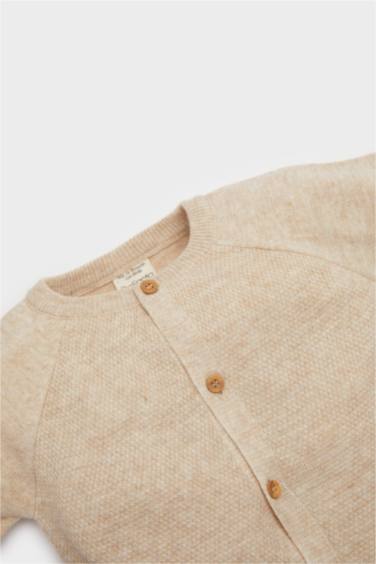 Baby Boy Regular Fit Crew Neck Cardigan