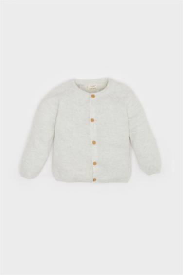 Baby Boy Regular Fit Crew Neck Cardigan