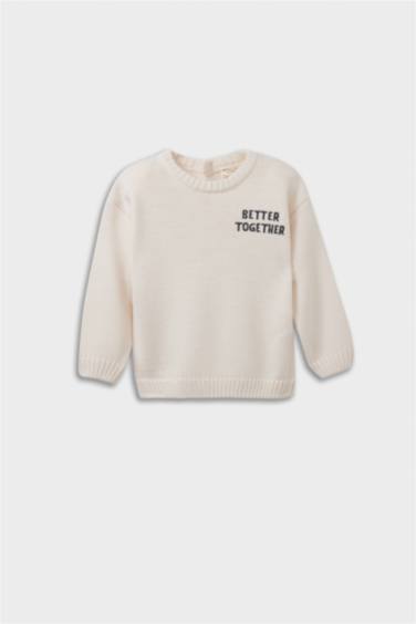 Baby Boy Crew Neck Printed Pullover