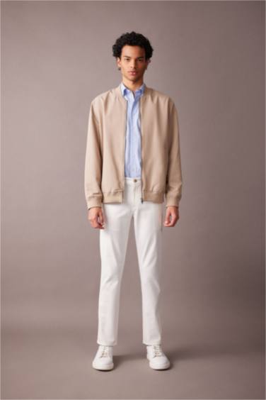 Slim Fit Bomber Jacket