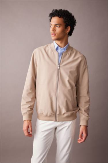 Slim Fit Bomber Jacket