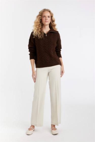 үлкен пішім сыдырма Пулловер