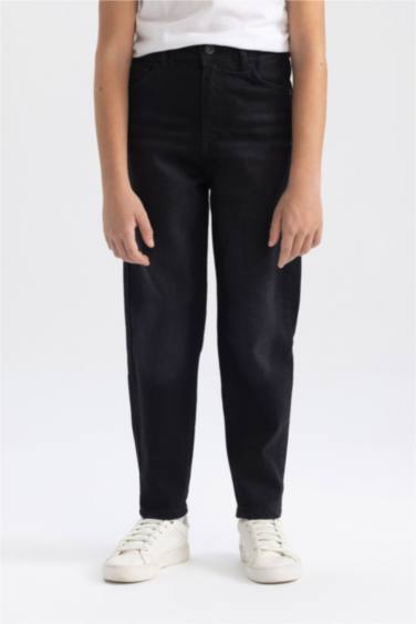 بنطلون جينز اولادي بالون فيت