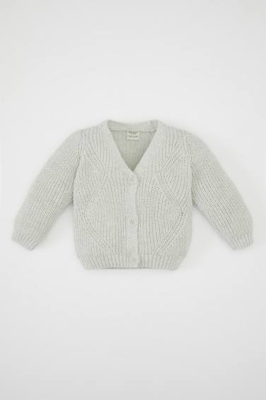 Baby Girl Buttoned Knitwear Cardigan