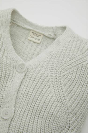 Baby Girl Buttoned Knitwear Cardigan