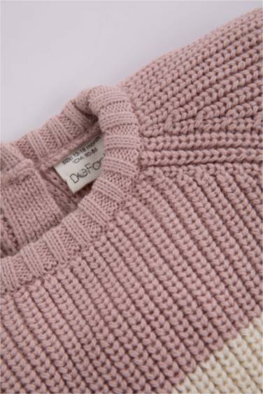 Pull-Over Coupe Régulière Pour BéBé Fille Col Rond