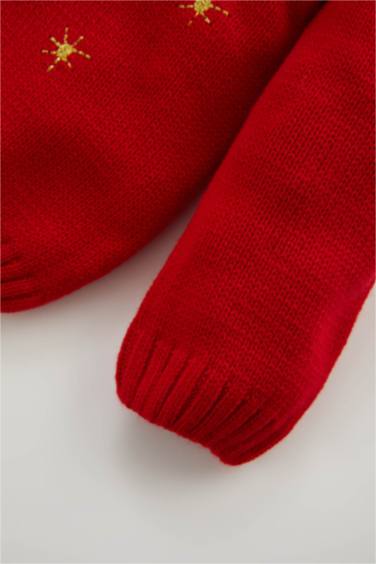 Baby Girl New Year Themed Neck Pullover