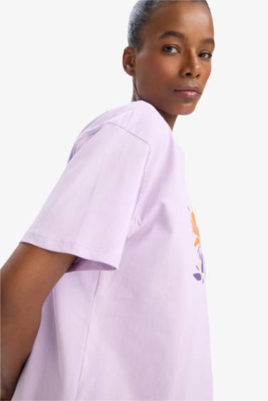 DeFactoFit NBA Wordmark Oversize Fit Short Sleeve T-Shirt