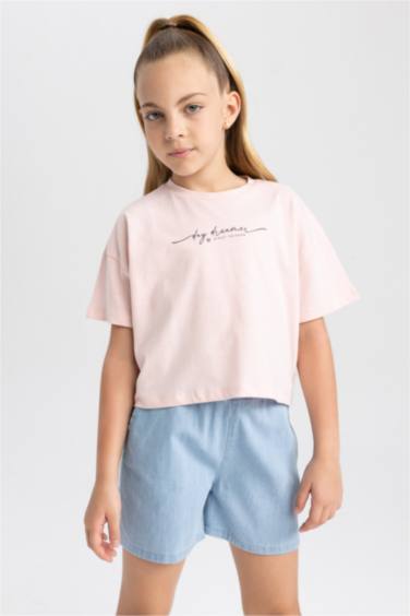 تي شيرت كروب بناتي نص كم