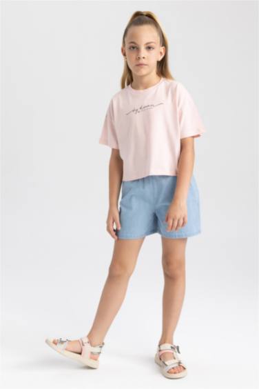 تي شيرت كروب بناتي نص كم