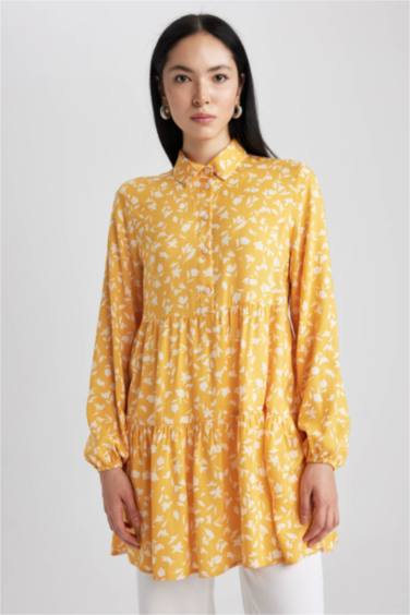 تونيك كم طويل مطبوع