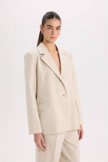 Оверсайз Свободный Покрой Блейзер Пиджак