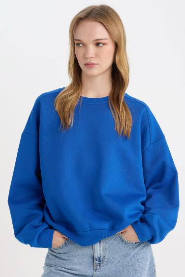 Sweat-shirt Oversize à Col rond