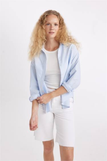 Chemise Oxford Oversize à manches longues