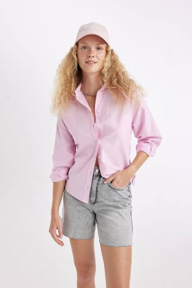 Chemise Oxford Oversize à manches longues