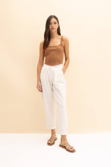 Fitted U Yaka Korse Görünümlü Fitilli Kaşkorse Atlet