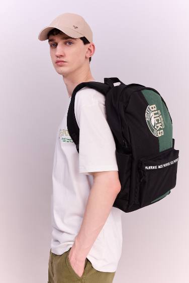 Unisex NBA Milwaukee Bucks Su İtici Kumaş Okul Çantası