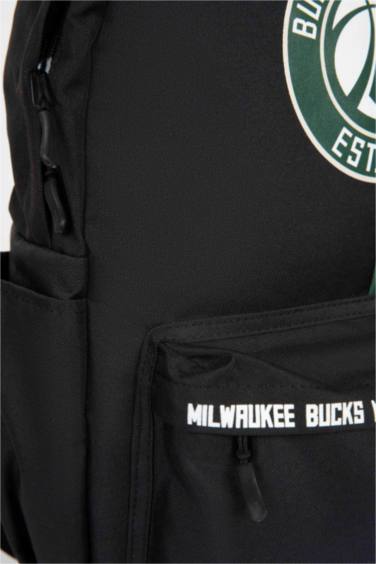 Unisex NBA Milwaukee Bucks Su İtici Kumaş Okul Çantası