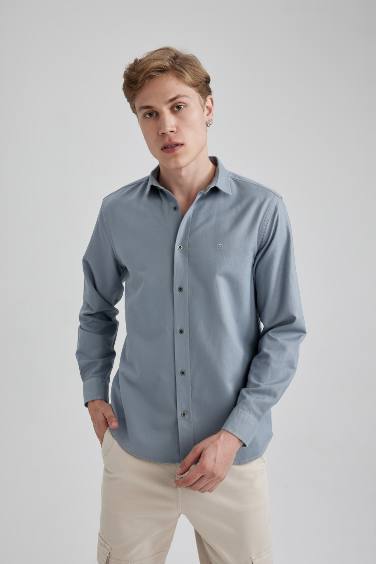 Regular Fit Cotton Long Sleeve Shirt