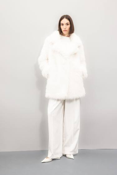 Regular Fit Fur Faux Fur