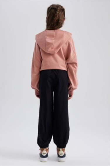 بنطلون باراشوت قطن بناتي