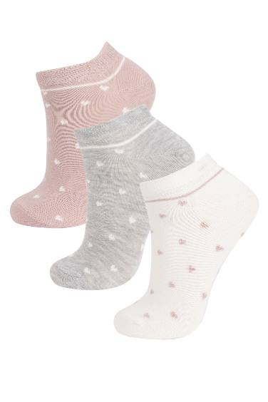 Chaussettes Courtes Coton Pour Femme - 3 Pièces