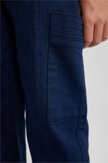 Erkek Çocuk Kargo Fit Standart Paça Twill Pantolon