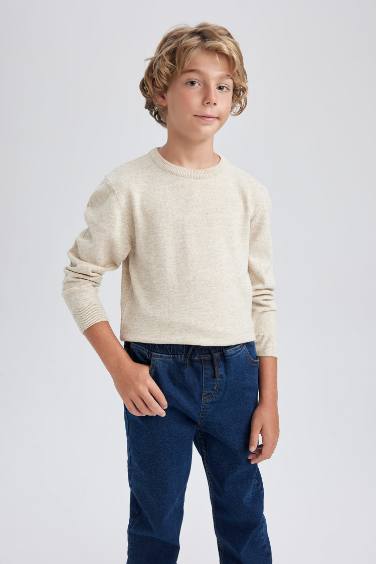 Boy Crew Neck Knitted Pullover