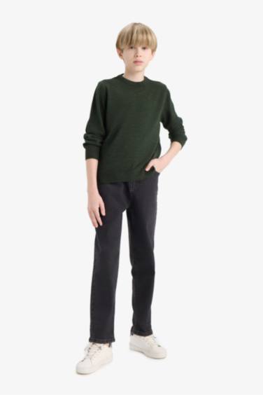 بلوفر تريكو برقبة مستديرة أولاد