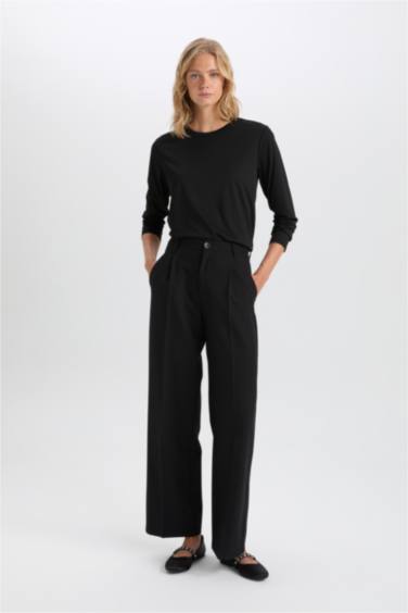 Regular Fit Crew Neck Striped Long Sleeve T-Shirt