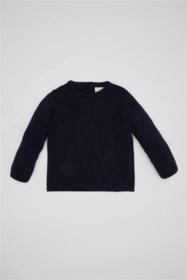 Свитер с круглым вырезом для малышей мальчиков