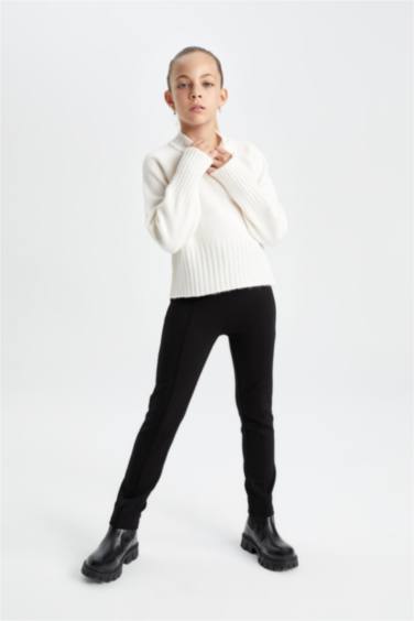 Леггинсы длинные для девочек, Школьная коллекция