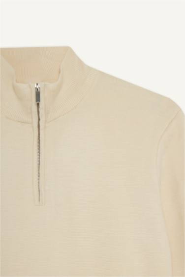 بلوز تريكو قصة عادية بياخة نص سحاب