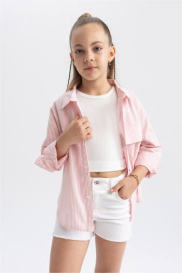 Chemise Oversize à Manches Longues