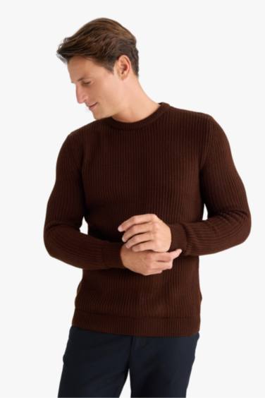 Regular Fit Bisiklet Yaka Triko Kazak