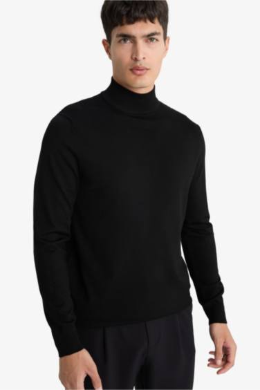 Regular Fit Turtleneck Knitwear Pullover
