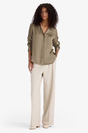 قميص ستان ردن طويل قصة عادية