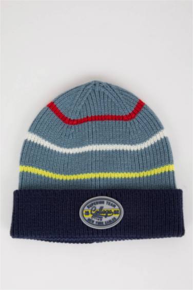 Erkek Çocuk Dokuma Etiketli Bere