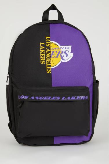 Unisex NBA Los Angeles Lakers Su Geçirmez Kumaş Okul Çantası