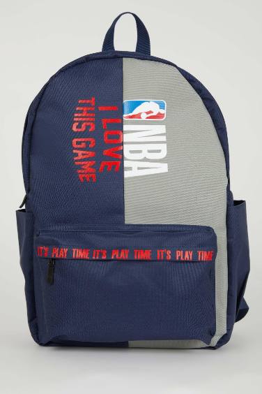 Unisex NBA Wordmark Su Geçirmez Kumaş Okul Çantası