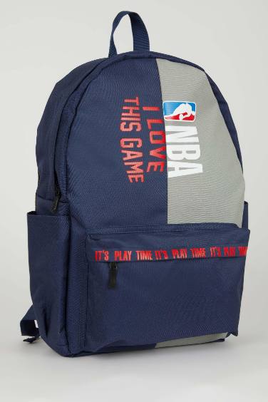 Unisex NBA Wordmark Su Geçirmez Kumaş Okul Çantası
