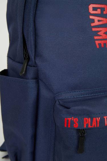 Unisex NBA Wordmark Su Geçirmez Kumaş Okul Çantası