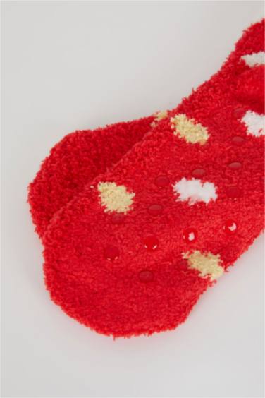 Длинные новогодние носки для девочек